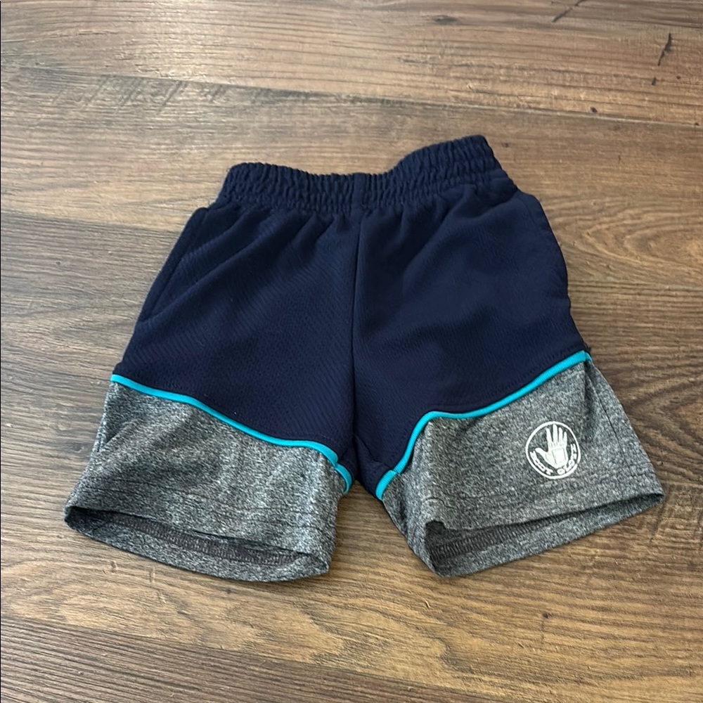 Body Glove Blue and Gray Athletic Shorts with Elastic Waistband